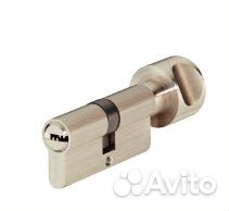 Цилиндр с вертушком латунь никель мат.31,5/31,5