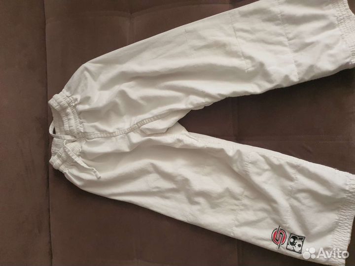 Кимоно для дзюдо белое рост 130-140 см