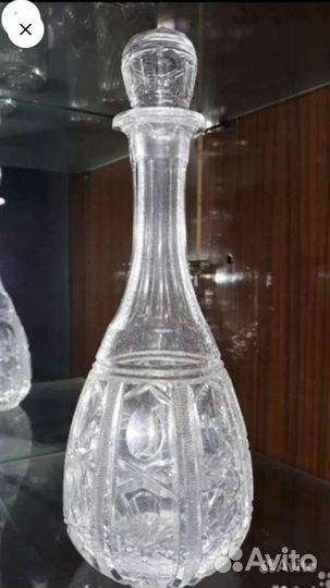 Графин, вазы хрустальные, Чехия, Германия, СССР