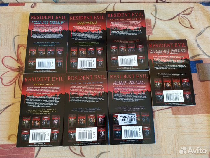 Серия книг resident evil (английский язык)