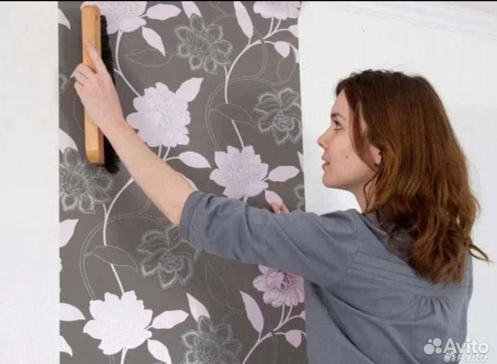 Поклейка обоев