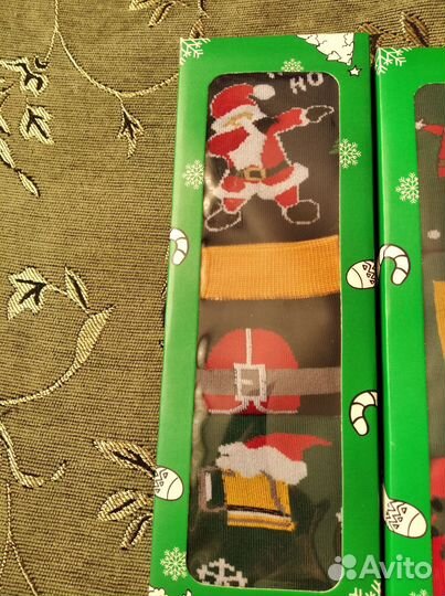 Носки с Новогодним рисунком теплые новые 40-45
