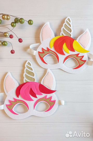 Маска карнавальная Единорог