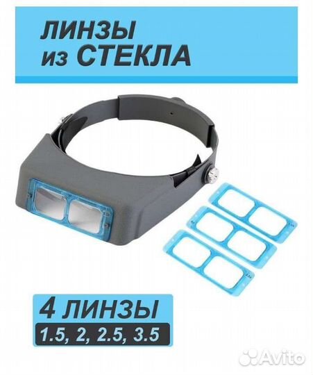 Бинокулярные очки из стекла