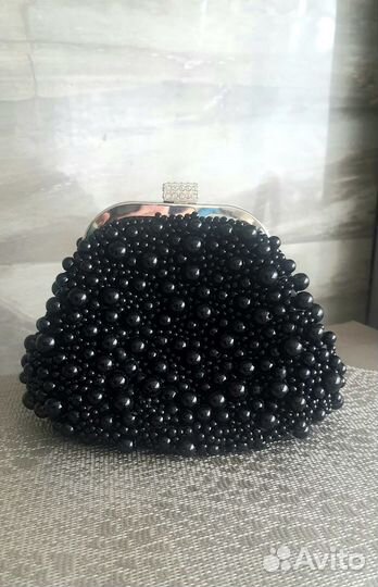 Клатч черный вечерний