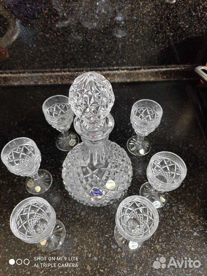 Графин хрустальный+рюмки