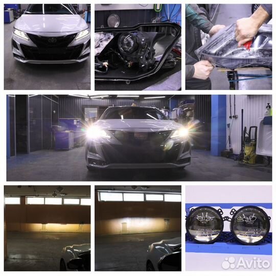 Матричные модули головного света Toyota Camry