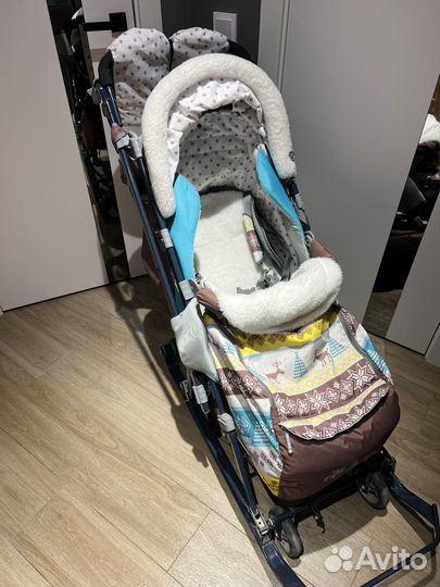 Санки коляска ника детям 7