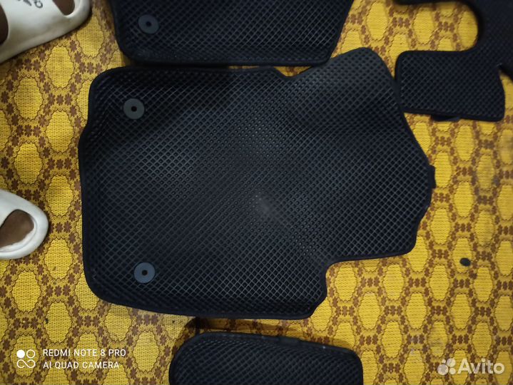 Коврики эва с бортами на volkswagen polo