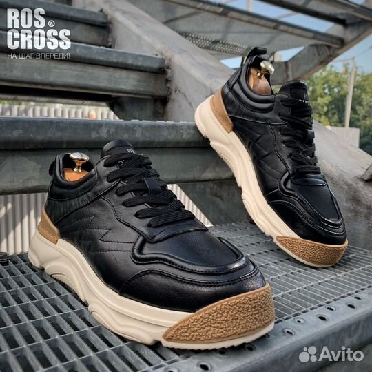 Кроссовки мужские кожаные