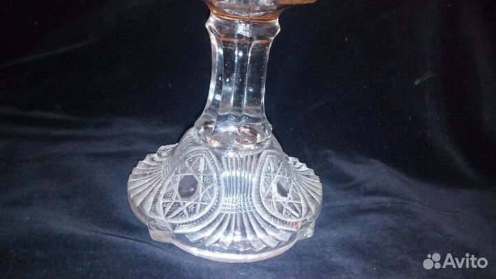 Антикварная фруктовница, хрусталь