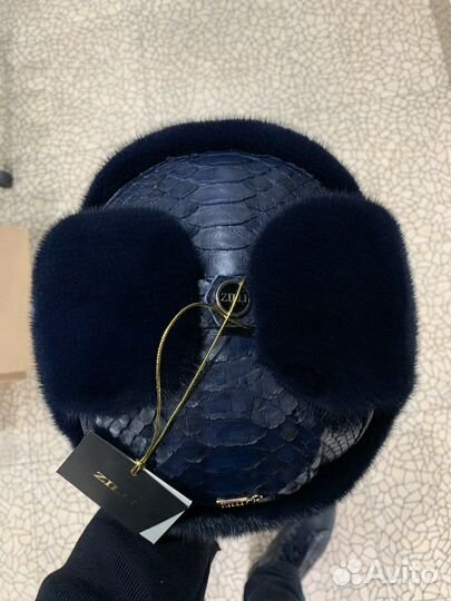 Норковые Ушанки Zilli с Кожей