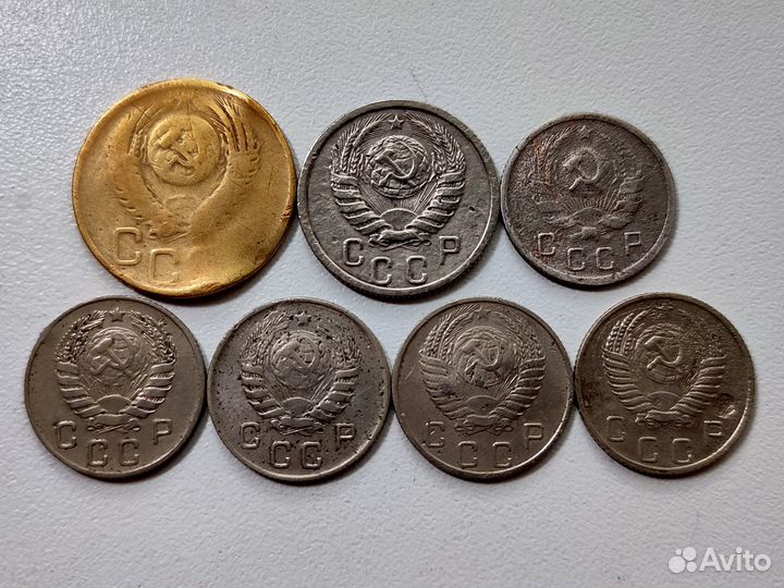 3, 10, 15, 20 копеек 1932 - 1953