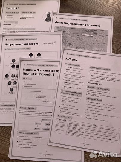 Конспекты по истории
