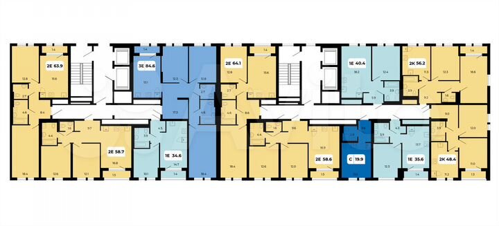 Квартира-студия, 19,9 м², 10/18 эт.