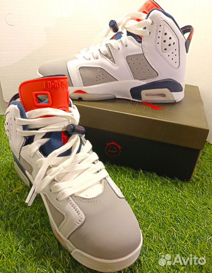 Кроссовки Nike Air Jordan 6 Retro White 36-41 разм