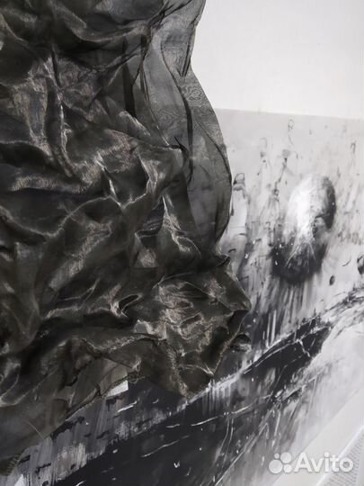 Тюль органза с эффектом памяти Италия