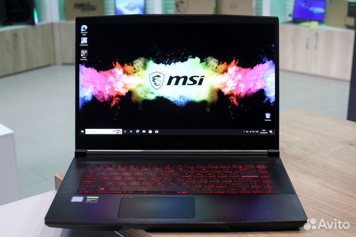 Игровой ноутбук MSI GTX 1650 Ti