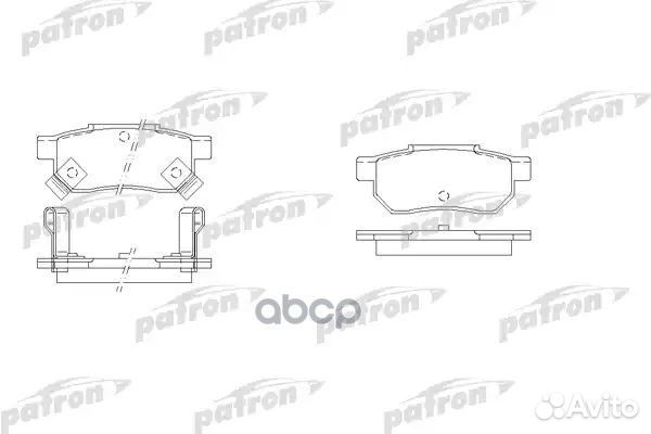 Колодки тормозные дисковые PBP621 patron