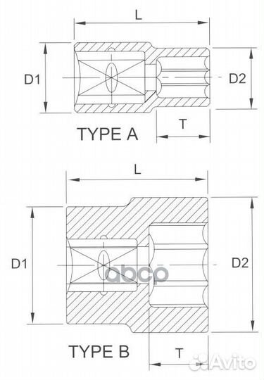 Головка торцевая 6гр. 1/2 11мм n4011 Licota