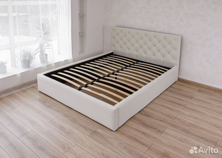 Кровать с подъемным механизмом велюр