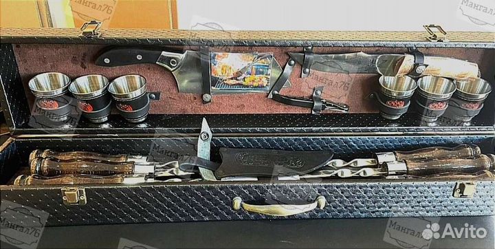 Мужской подарочный набор шампуров