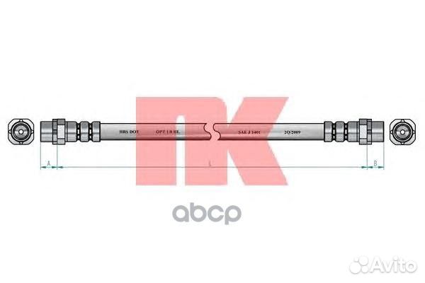 Тормозной шланг 851524 Nk