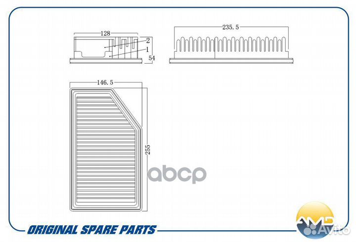 AMD.FA91 AMD Фильтр воздушный amdfa91 AMD