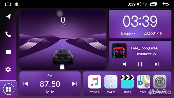 Магнитола KR6 Honda Airwave Android 12 4+64Gb