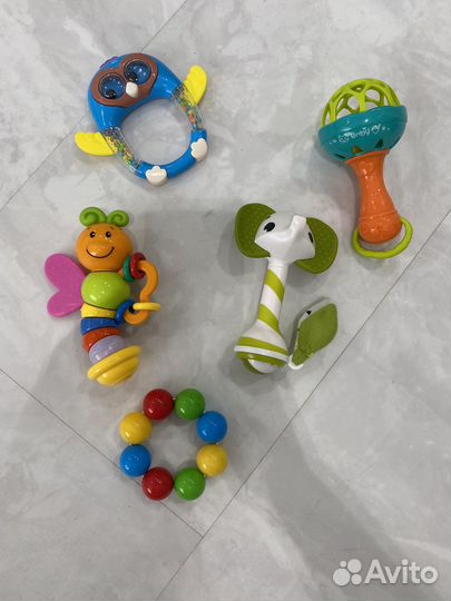 Игрушки погремушки грызунки для малыша до года