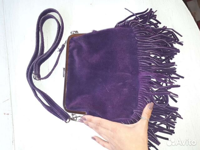 Сумка натуральная замша