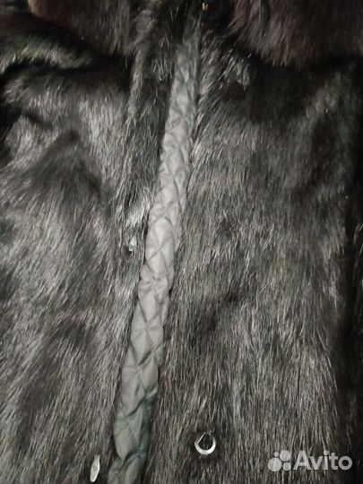 Шуба нутрия песец