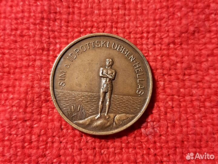 Медаль / спортклуб.hellas /Стокгольм, Швеция