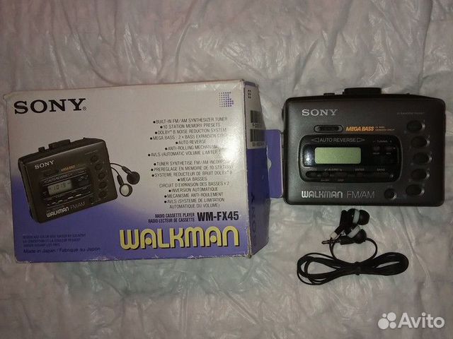 Аудиоплеер кассетный sony walkman WM-FX45 купить в Москве | Электроника ...