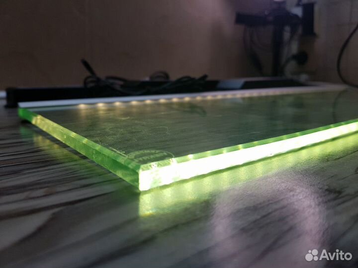 Стеклянная Светодиодная Полка