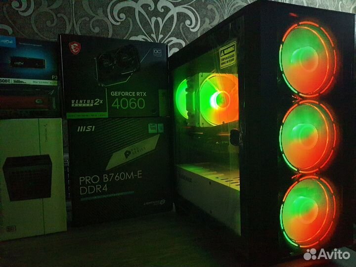Новый Game Max Aero PC MSI RTX 4060+Core i5 12400F
