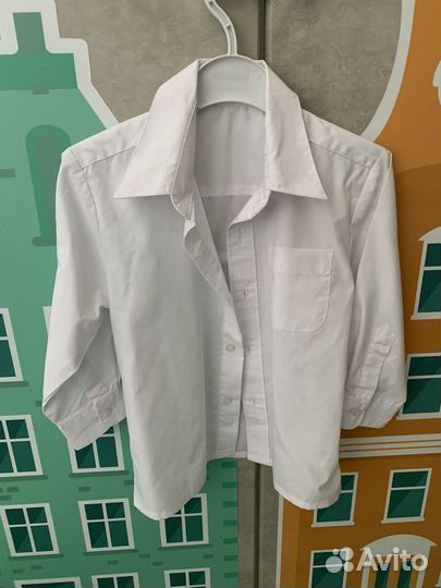 Рубашка белая 98-104