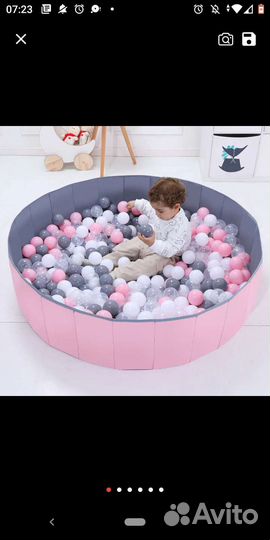 Сухой бассейн с шарами (складывающийся) 1,2 м