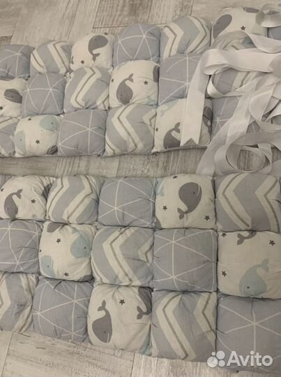 Бортики в кроватку овальную