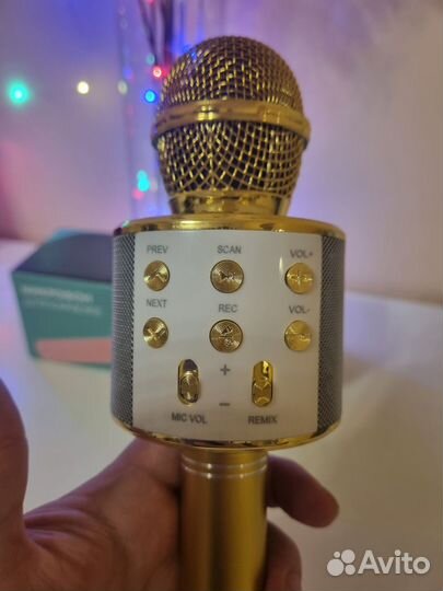 Беспроводной микрофон-колонка для караоке