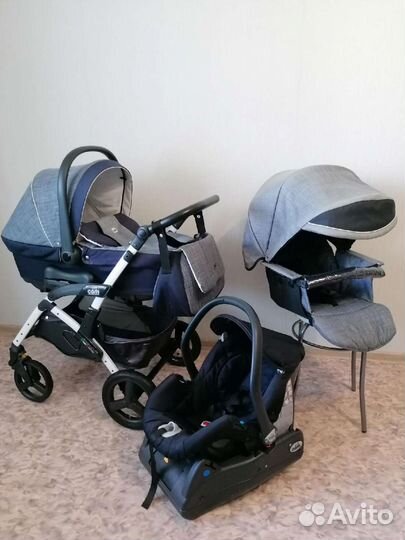 Коляска 3в1 Cam Dinamico Up (Италия/джинса)