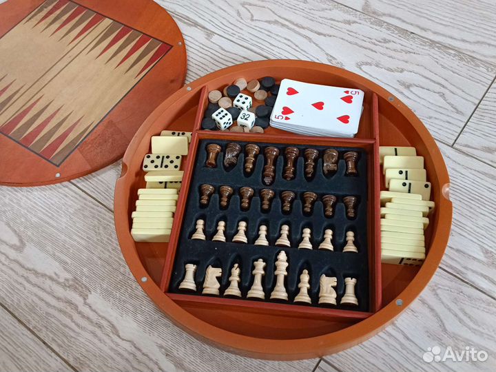 Настольные игры набор деревянные шахматы шашки