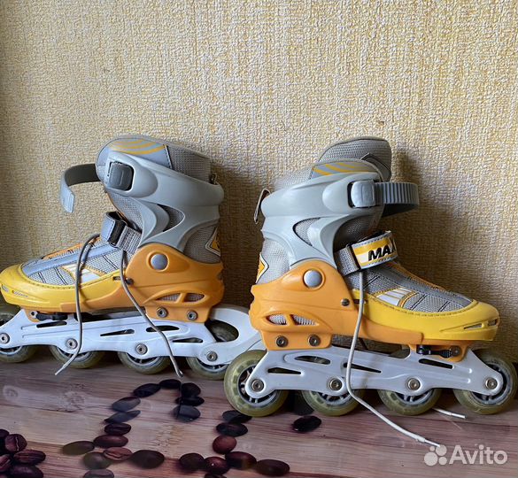 Коньки роликовые раздвижные 36-39 размер