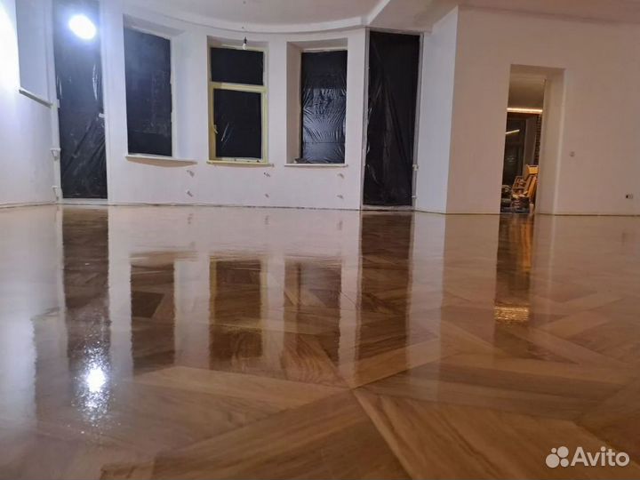 Шлифовка паркета Деревянных полов Циклевка