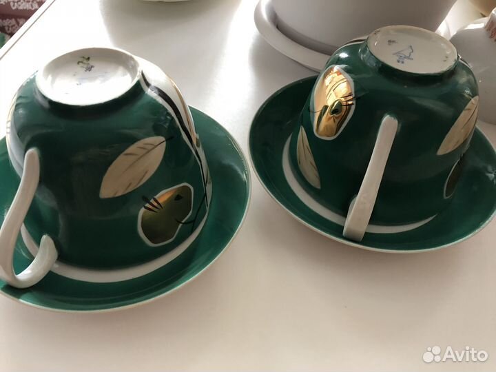Чайные пары, чашки, бокалы СССР