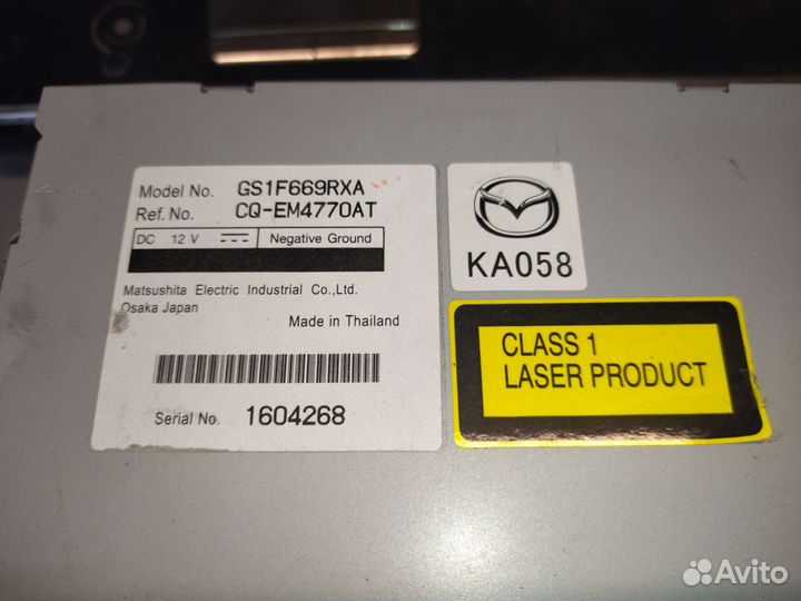 Магнитола Mazda 6 gh