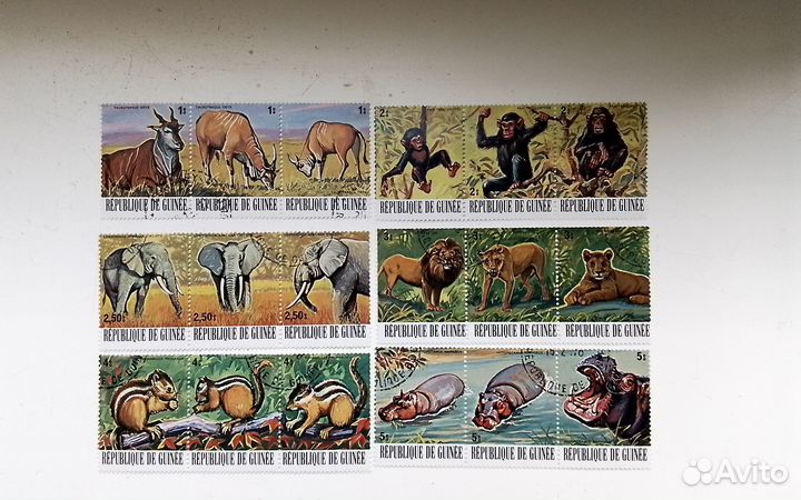 Почтовые марки.Флора и фауна