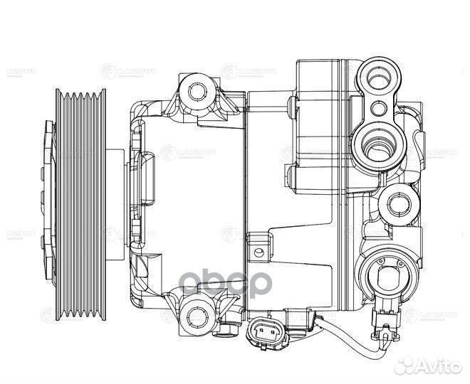 Компрессор кондиционера opel astra J 10- 1.4T 1