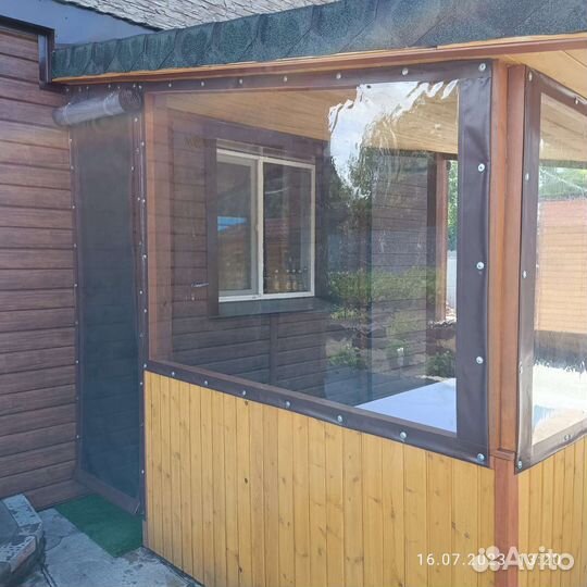 Мягкие пвх окна на беседку