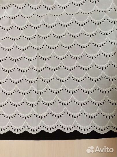 Новая ткань ажурное шитьё хлопок